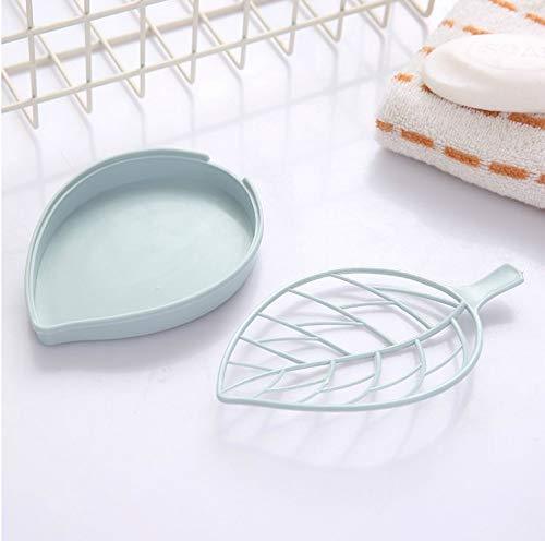 0832 Leaf Shape Dish Bathroom Soap Holder Wukusy