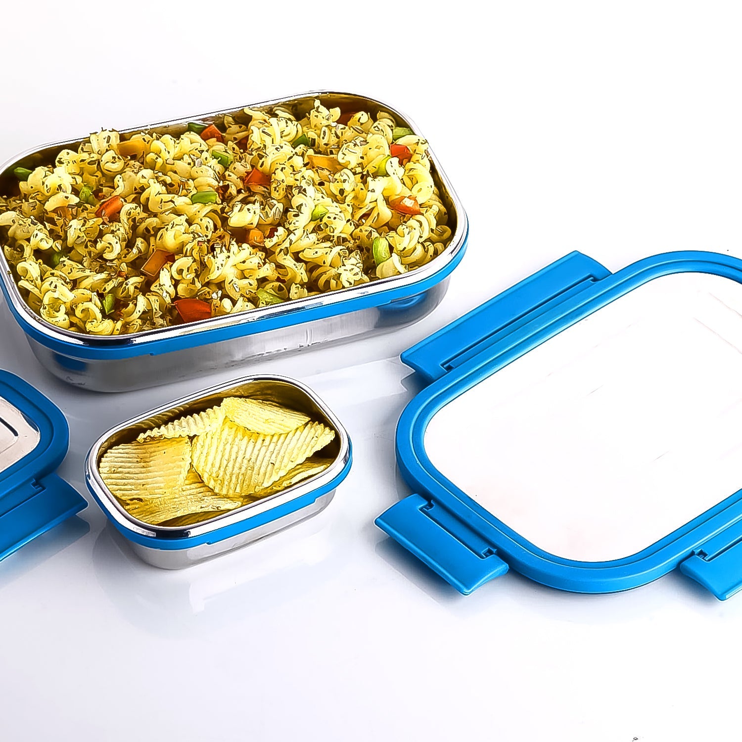 Apex Jerry Lunch Box Premium Stainless Steel Food Container (2 Pc  700+200 Ml Approx) Wukusy