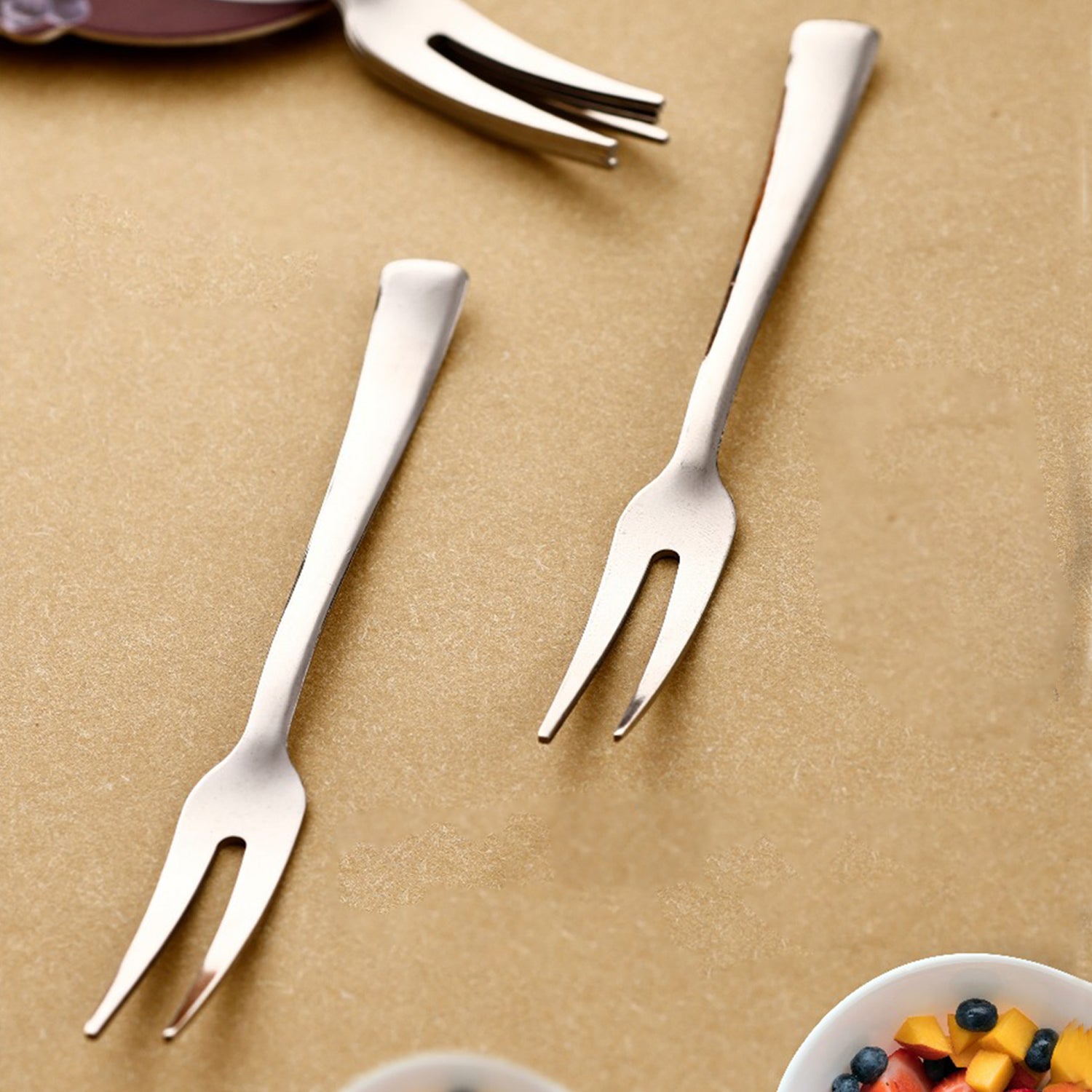 Apex 6 In 1 Stainless Steel Fruit Fork (1 Set) Wukusy