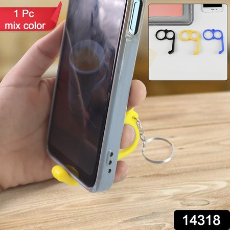 Plastic Hand Mobile Stand (Mix Color  1 Pc) Wukusy