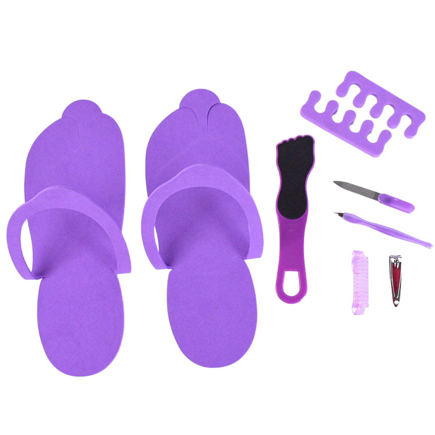 Personal Foot Care Tool Kit Pedicure Accessories Kit (9 Pcs Set) Wukusy