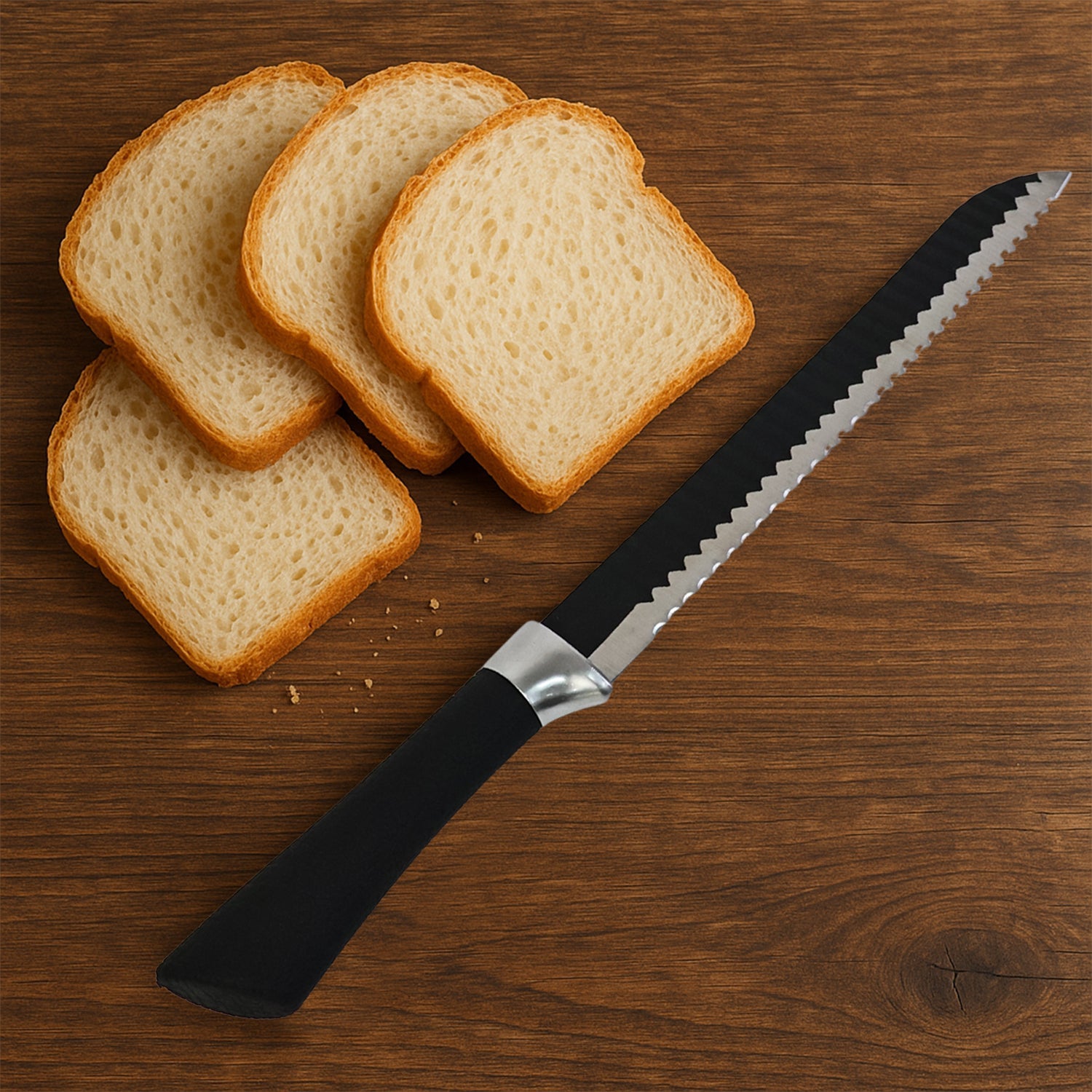 Premium 32 Cm Serrated Bread Knife With Ergonomic Handle Wukusy