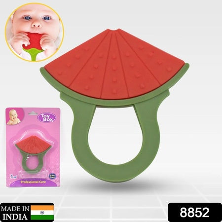 Baby Silicone Teether Fruit Teether For Toddlers100 Food Grade Silicone Teether Non-toxic  Latex Free Suitable For Kids Above 3 Months - Grapes Banana Watermelon (1 Pc ) Wukusy