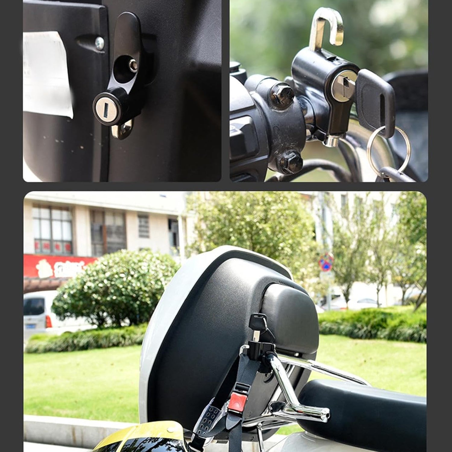 Heavy-duty Helmet Lock For Motorcycle Wukusy