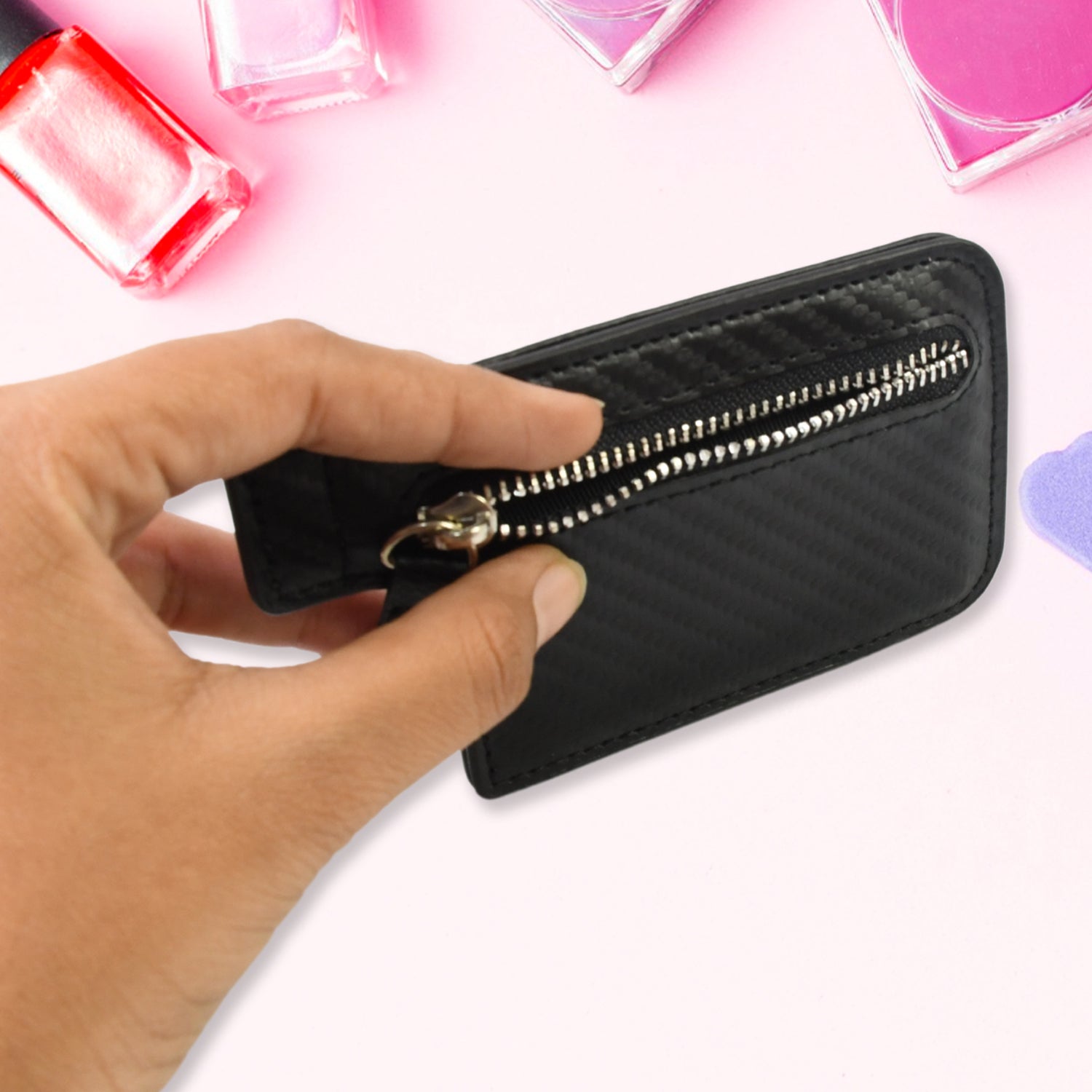 Black Adhesive Card Phone Holder Card Wallet Phone Attachment (1 Pc) Wukusy