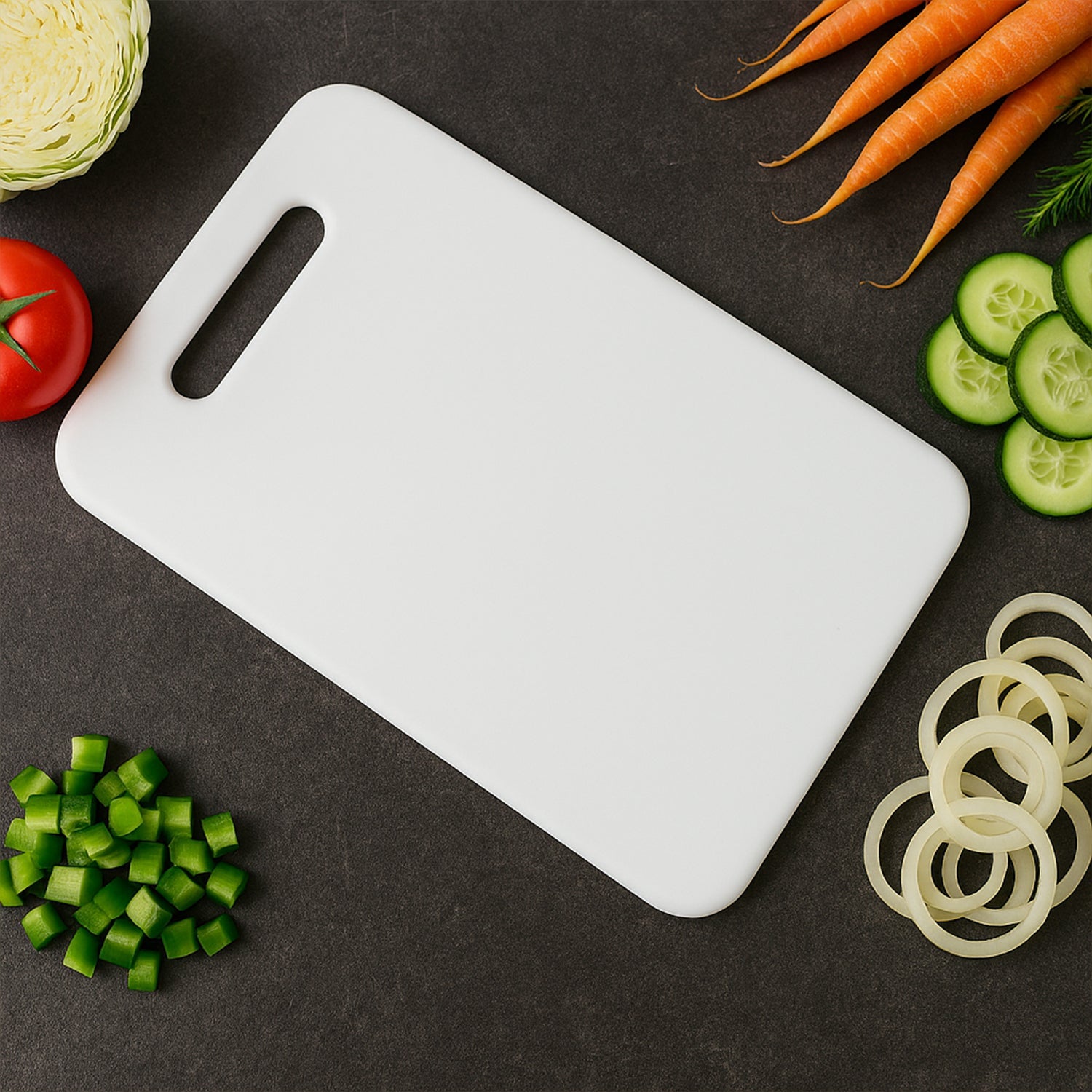 Apex Medium Plastic Chopping Board (3623 Cm  1 Pc) Wukusy
