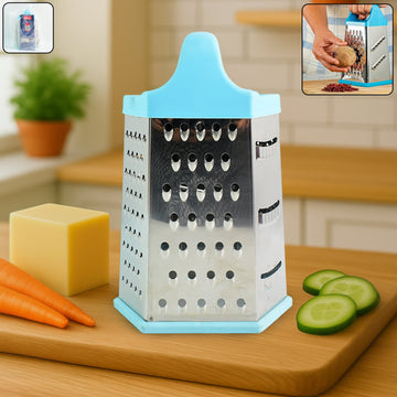 Ritu Heavy-duty 7-in-1 Multipurpose Stainless Steel Hexagonal Grater Wukusy