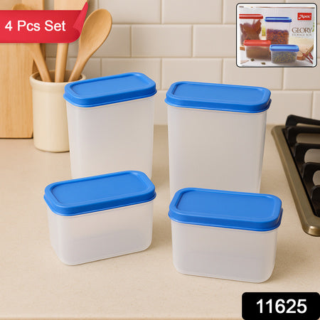 Apex Glory Plastic Storage Container Box Set (4 Pc) Wukusy