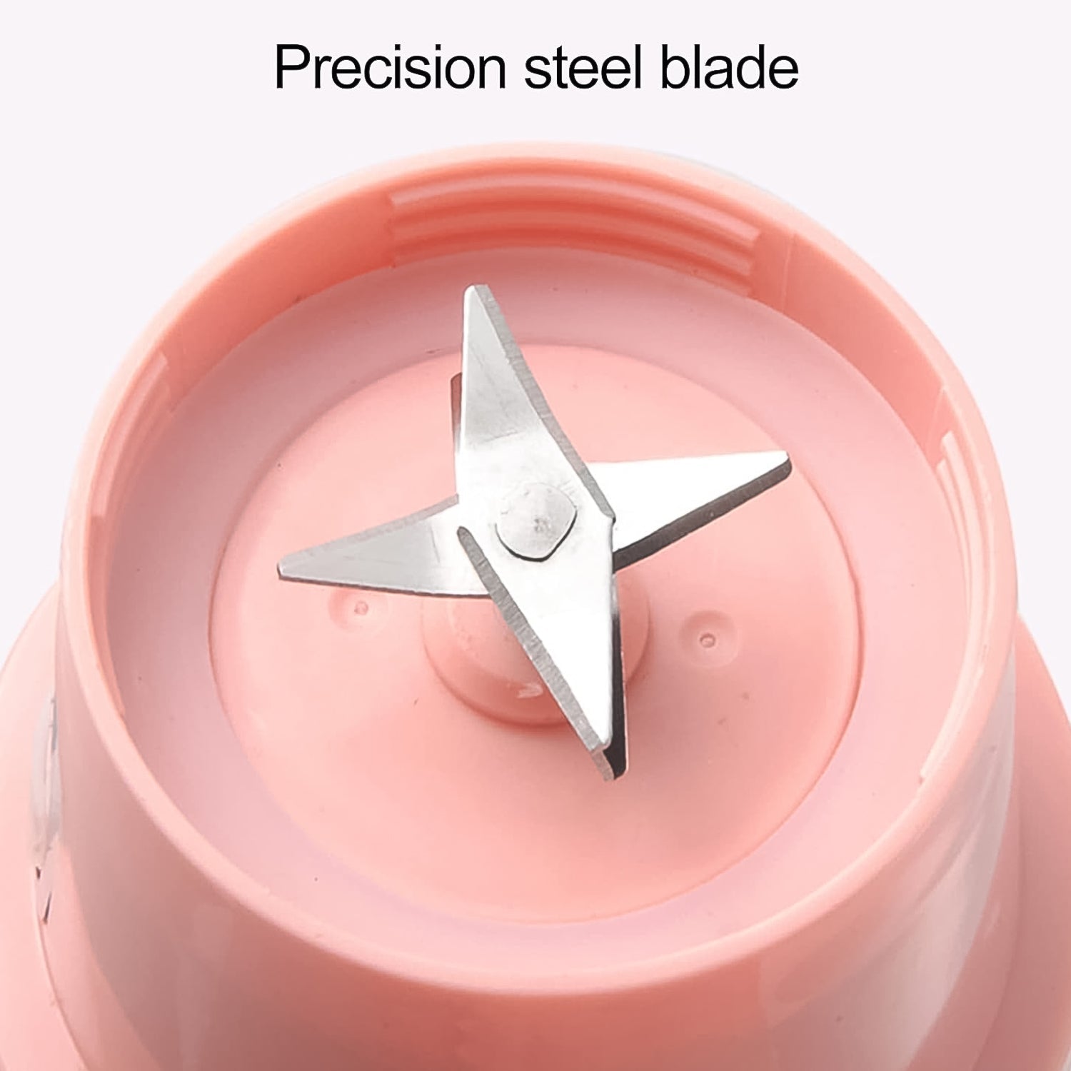 Foldable Electric Juicer Portable Blender Stainless Steel 6 Blades (500 Ml) Wukusy