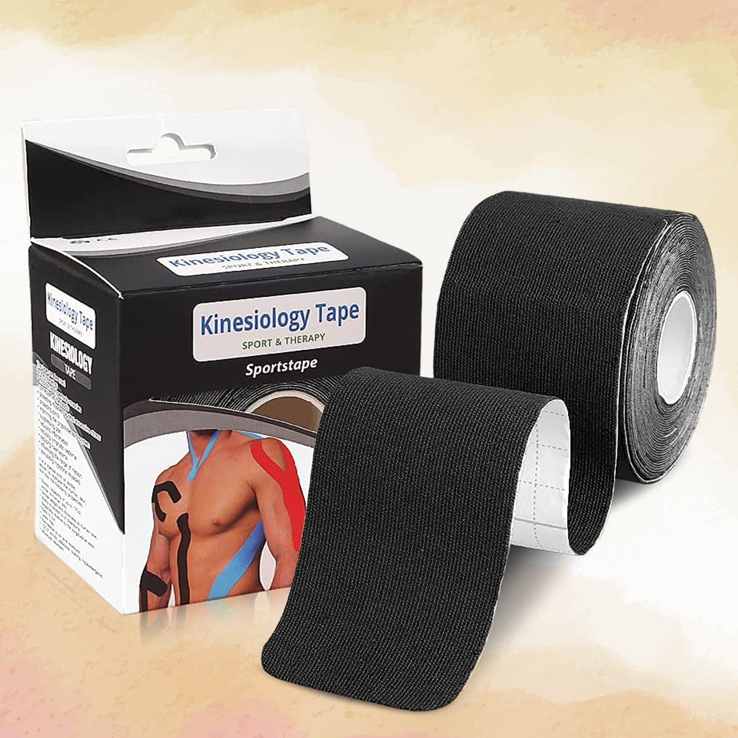 Kinesiology Tape For Physiotherapy Tape For Sports Injury Pain Relief (5 Cm X 5m  1 Pc) Wukusy