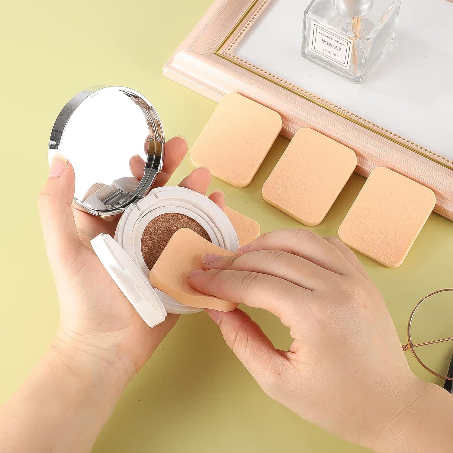 Makeup Sponges Set Perfect For Liquid Cream And Powder (6 Pcs Set) Wukusy