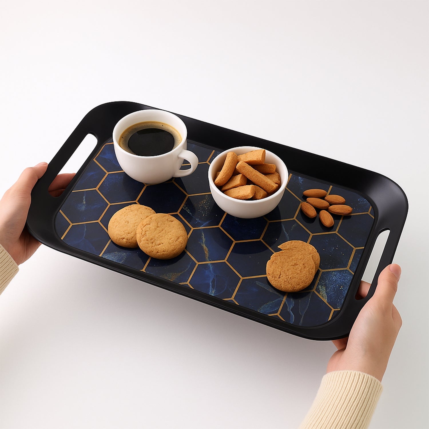 Premium Plastic Serving Tray (3 Pc) Wukusy