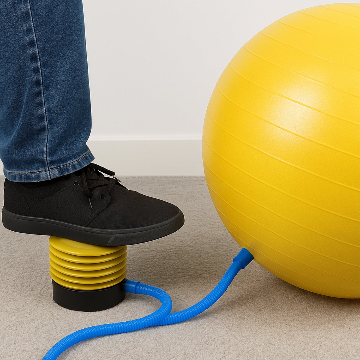1680 Portable Foot Air Pump With Hose Wukusy