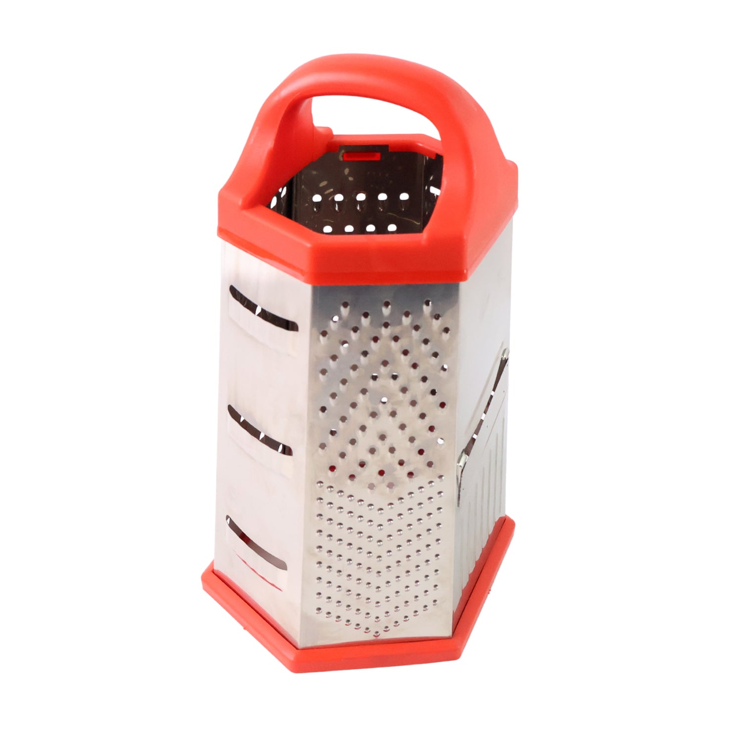 7-in-1 Heavy Duty Stainless Steel Box Grater With Ergonomic Handle (1 Pc) Wukusy