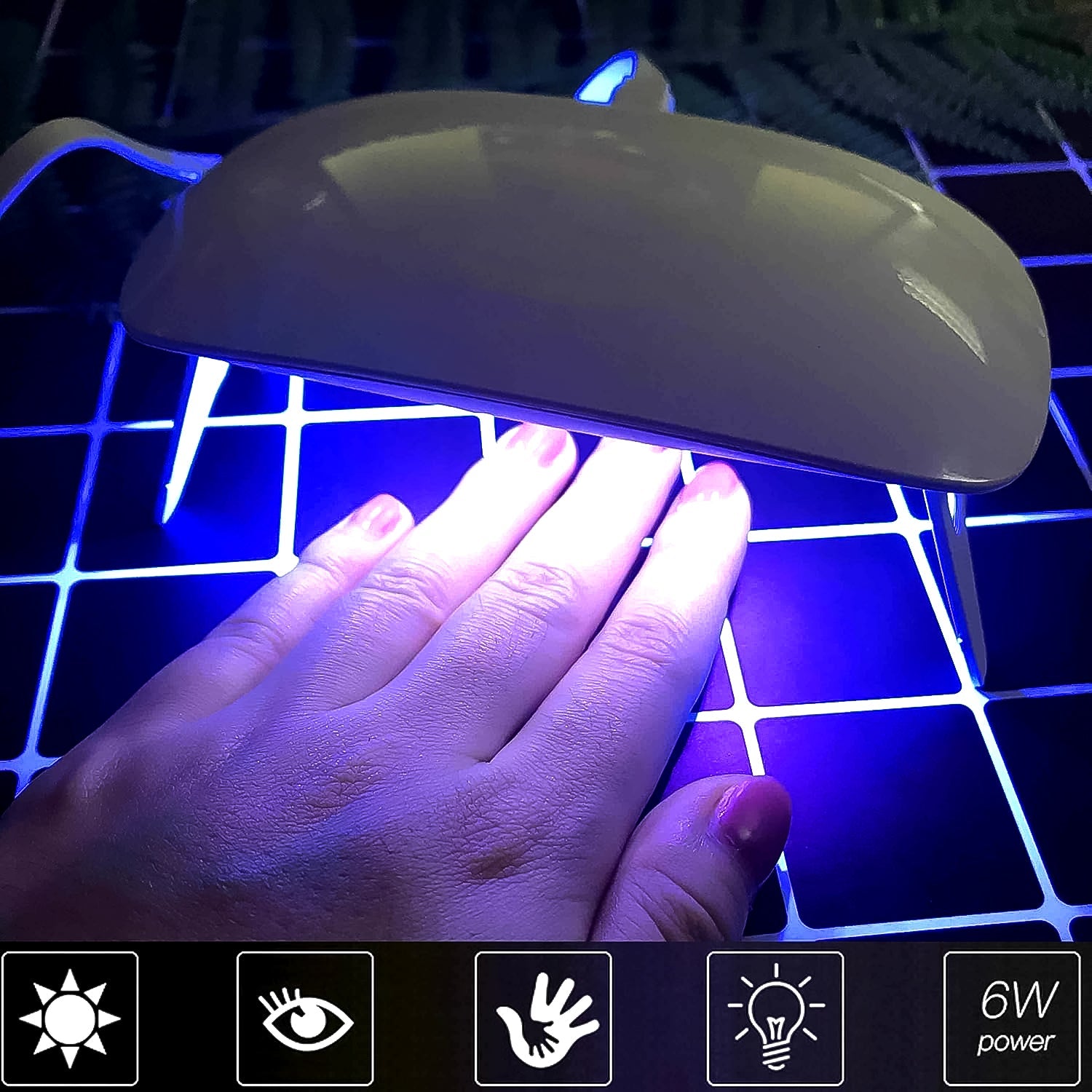 Uv Led Lamp Nail Dryer Mini Portable Nail Lamp Professional  (1 Pc) Wukusy