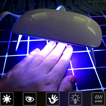 Uv Led Lamp Nail Dryer Mini Portable Nail Lamp Professional  (1 Pc)