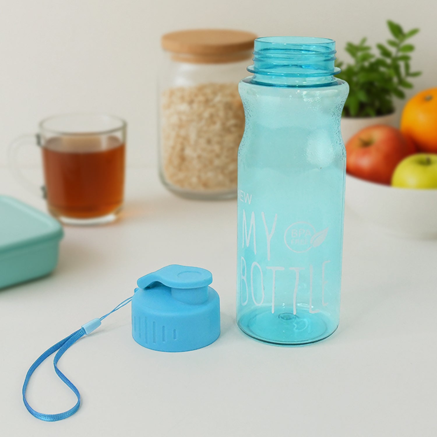 Bpa-free Plastic Sports Water Bottle (Approx. 400 Ml  1 Pc) Wukusy