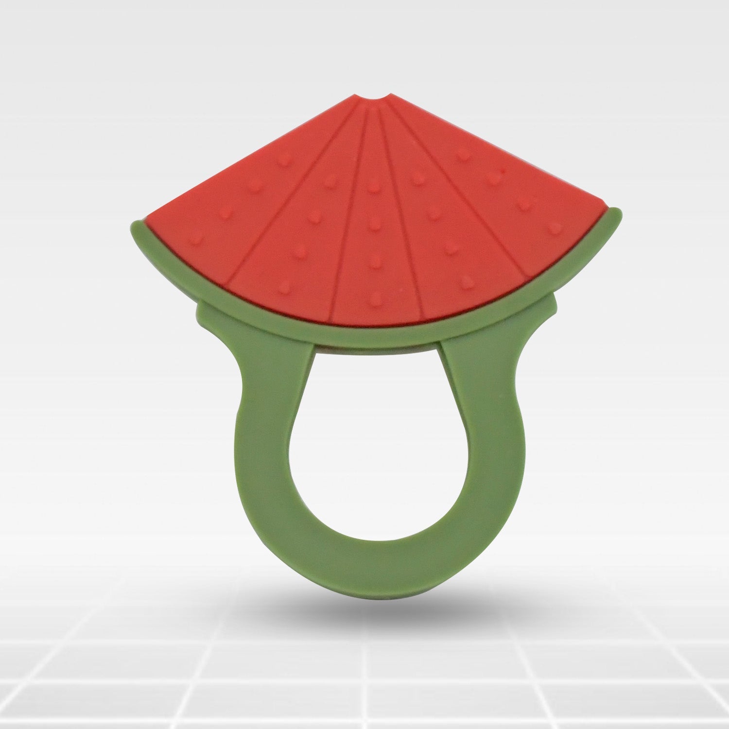 Baby Silicone Teether Fruit Teether For Toddlers100 Food Grade Silicone Teether Non-toxic  Latex Free Suitable For Kids Above 3 Months - Grapes Banana Watermelon (1 Pc ) Wukusy