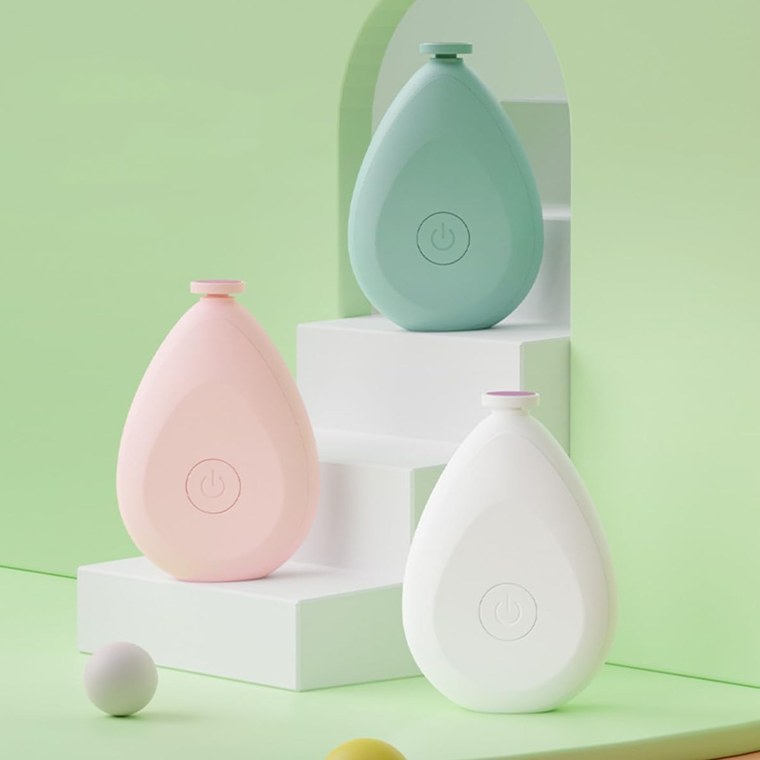 Baby Electric Nails Grinder Kits Safe (1 Pc  Mix Color  With 4 Grinding Heads) Wukusy