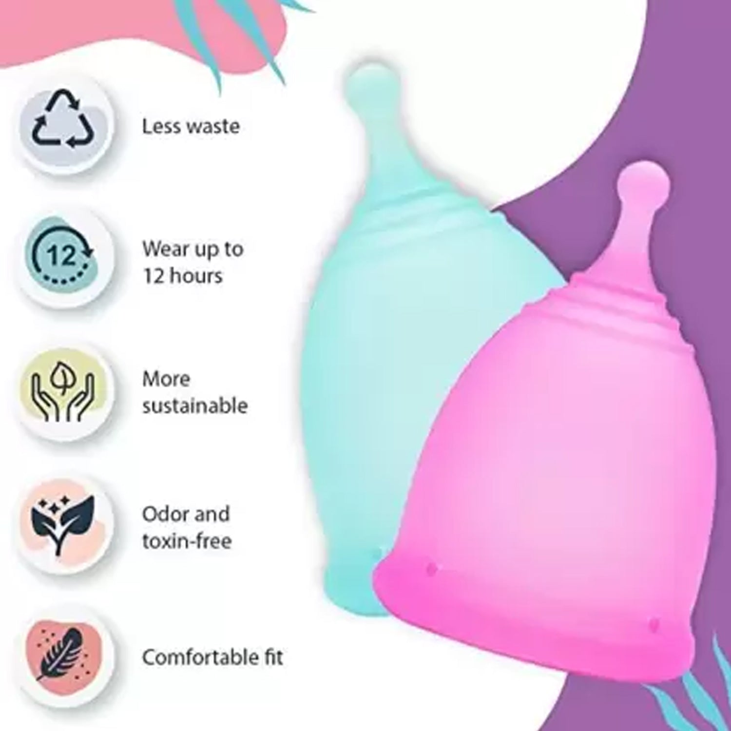 6112b Reusable Menstrual Cup Used By Womens And Girls During The Time Of Their Menstrual Cycle Wukusy