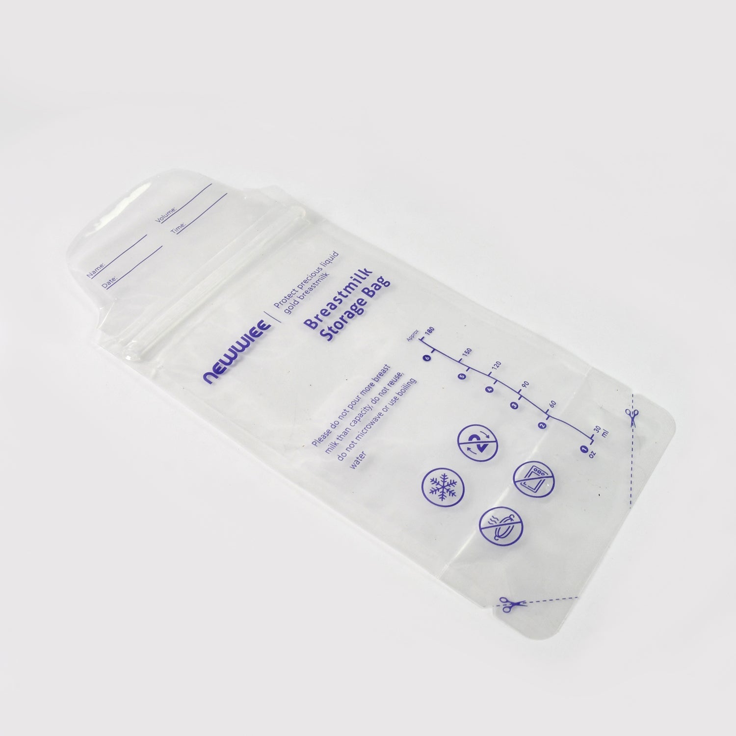 Breastmilk Storage Bags Double Zipper Seal (1 Pc) Wukusy