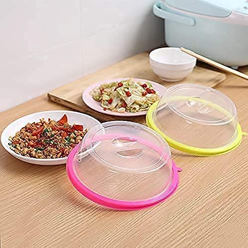 5892 Air-tight Microwave Oven Dish Cover Microwave Splatter Cover Food Cover Microwave Food Plate Kitchen Plate Dish Lid Dishwasher Safe Wukusy