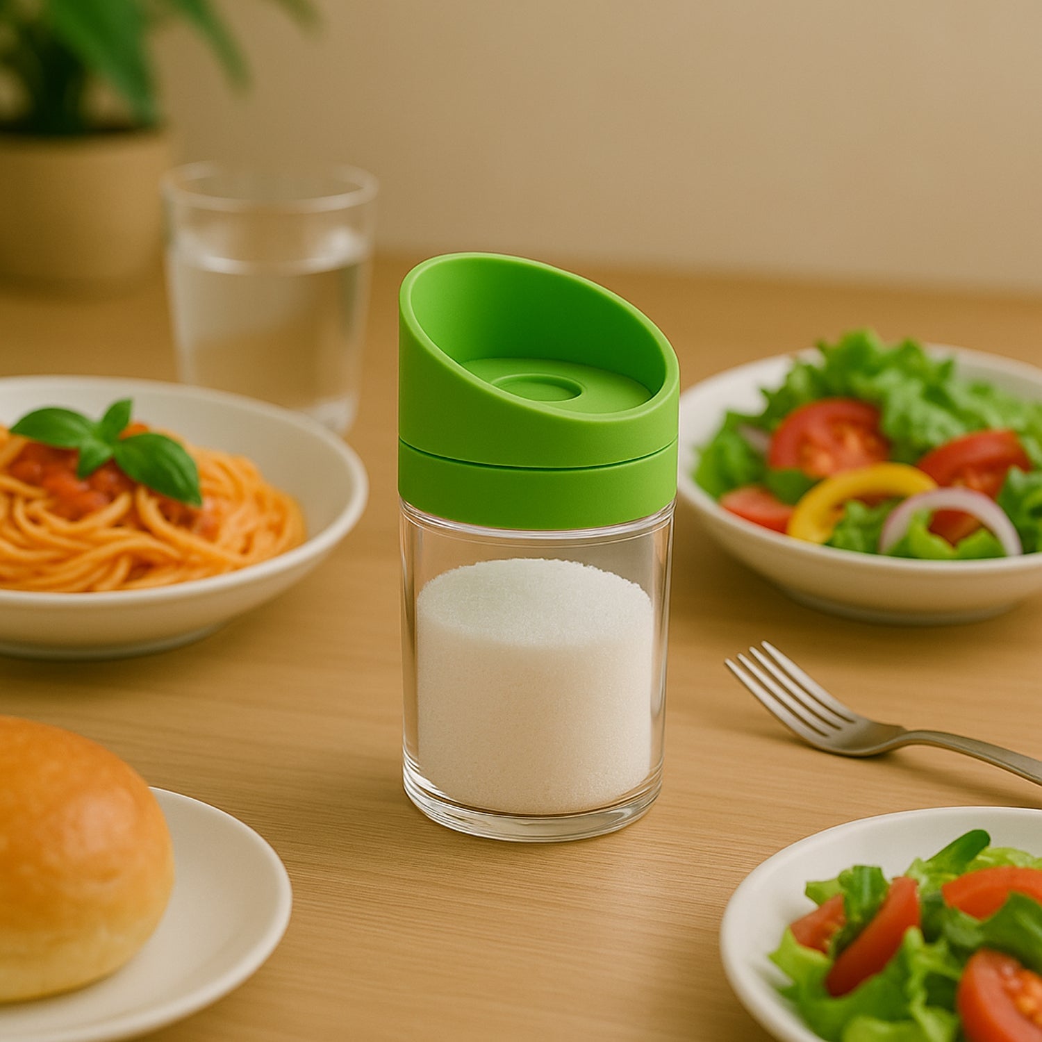 Apex Slant-lid Kitchen Storage Jar Set (2 Pc) Wukusy