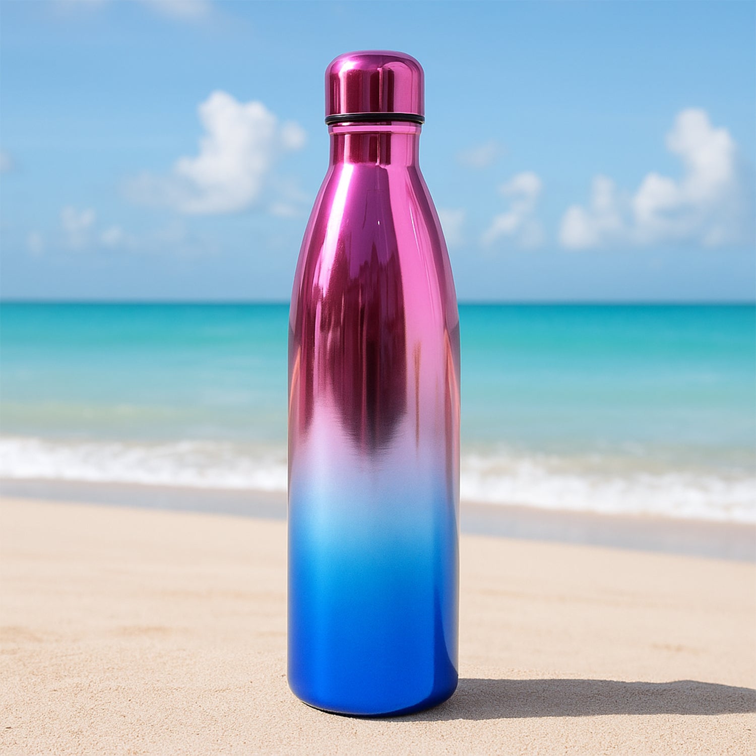 Stainless Steel Water Bottle (Approx 1000ml  1 Pc) Wukusy