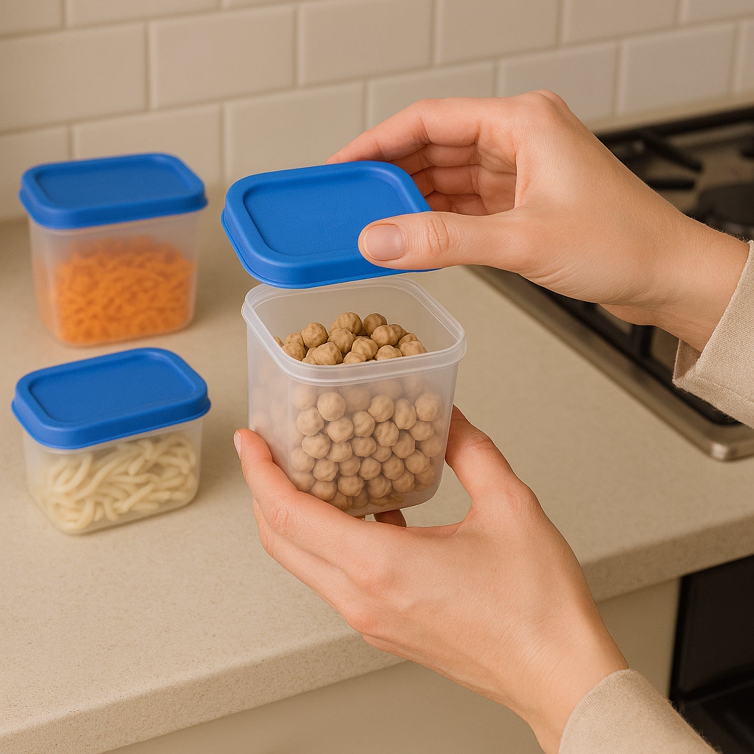 Apex Glory Plastic Storage Container Box Set (4 Pc) Wukusy