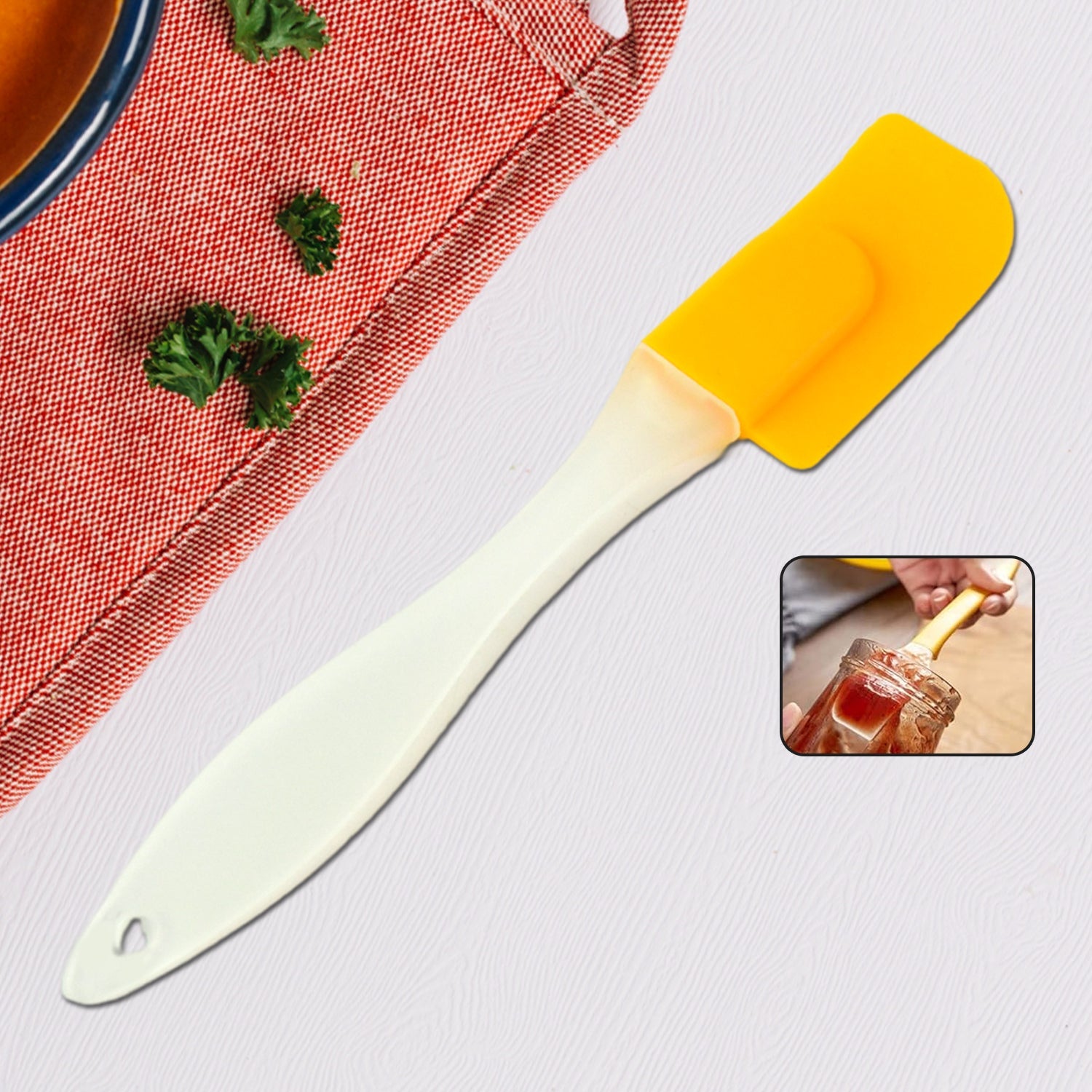 Silicone Cooking Spatula For Baking (1 Pc  19 Cm) Wukusy