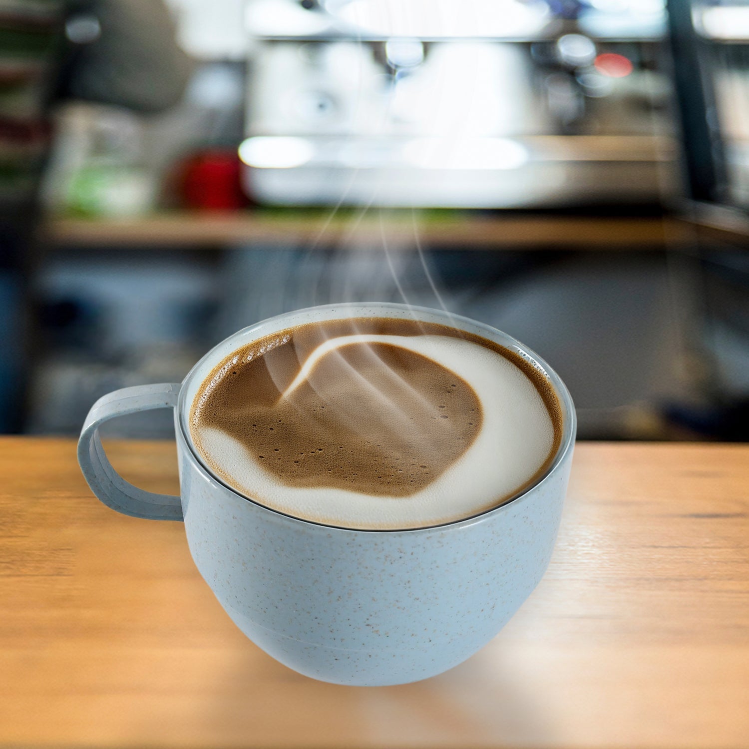 8157 Multipurpose Plastic Water Cup With Handle Reusable Cups Environmental Friendly Festival For Milk Cup Coffee Cup Tea Cup Breakfast Cup Drinking Mug Or Outdoor For Household Gift For Birthday (1 Pc) Wukusy