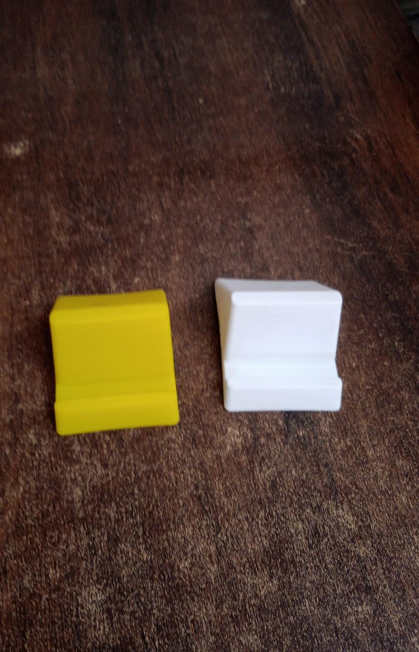 Compact Plastic Mobile Phone Holder Stand (1 Pc  Mix Color) Wukusy