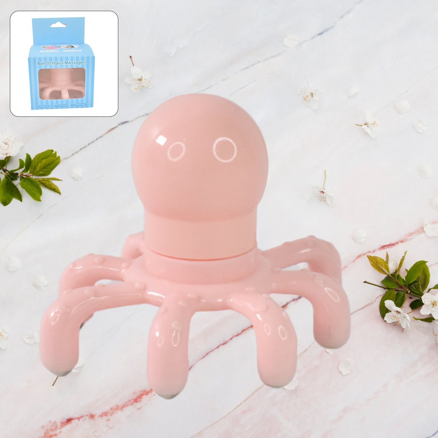 Scalp Relax Octopus Massager Octopus Claw Head Massager Long Lasting Ergonomic For Adults For Abdomen Wukusy