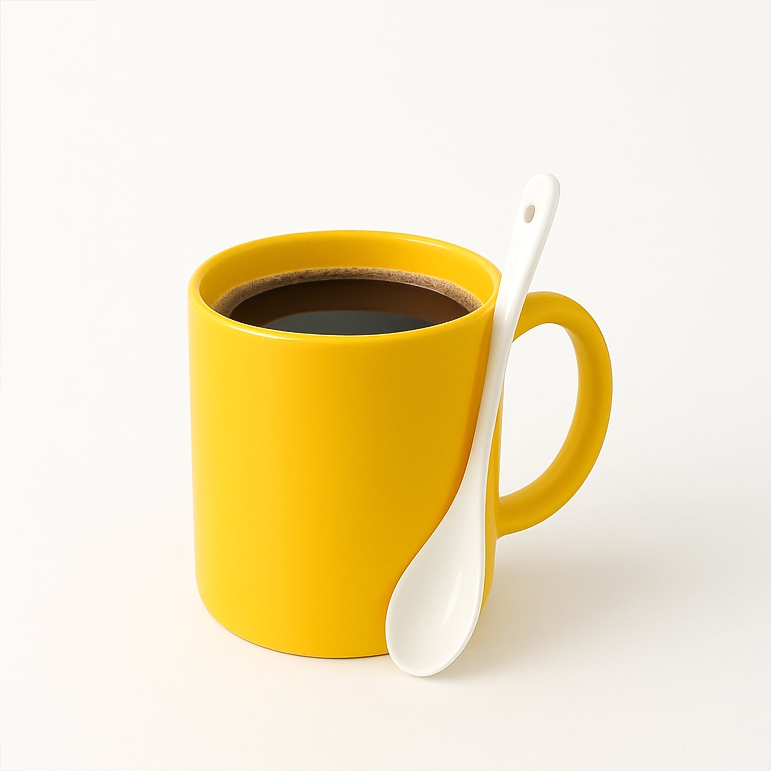 Elegant Ceramic Mug With Matching Spoon Wukusy