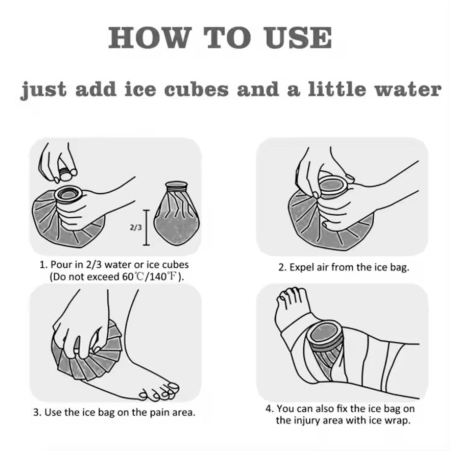 12984 Painreliever Ice Bag Used To Overcome Joints Pain In Body (16cm) Wukusy