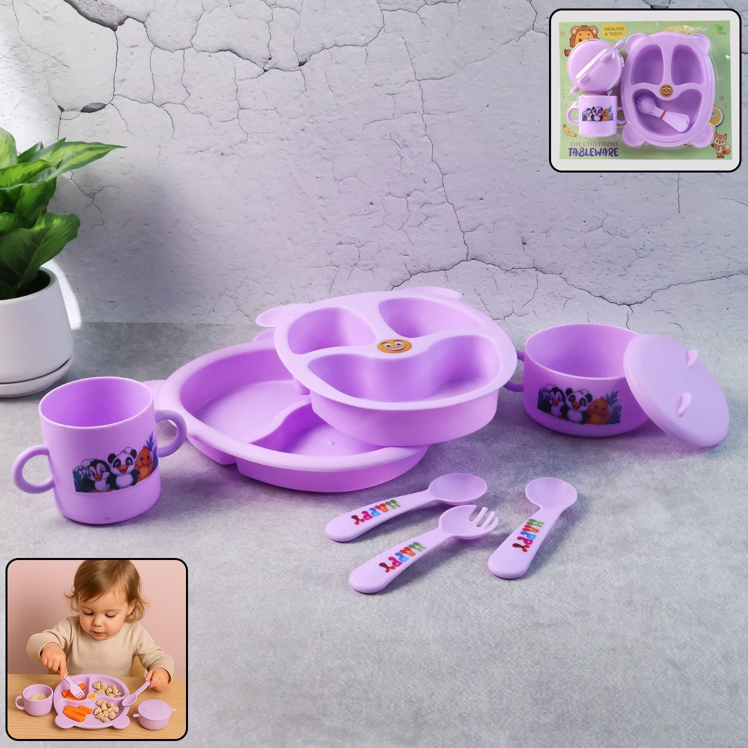 Childrens Tableware Dining - (Set) Wukusy