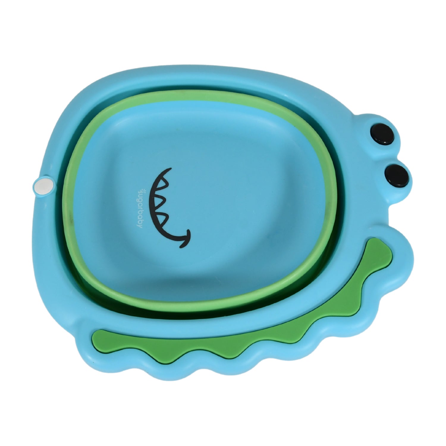 17513 Frog Shape Wash Basin Space Saving Multi Function Foldable Baby Wash Basin Easy Clean Lightweight Thicken For Washing Face For Home (3331cm  1 Pc) Wukusy