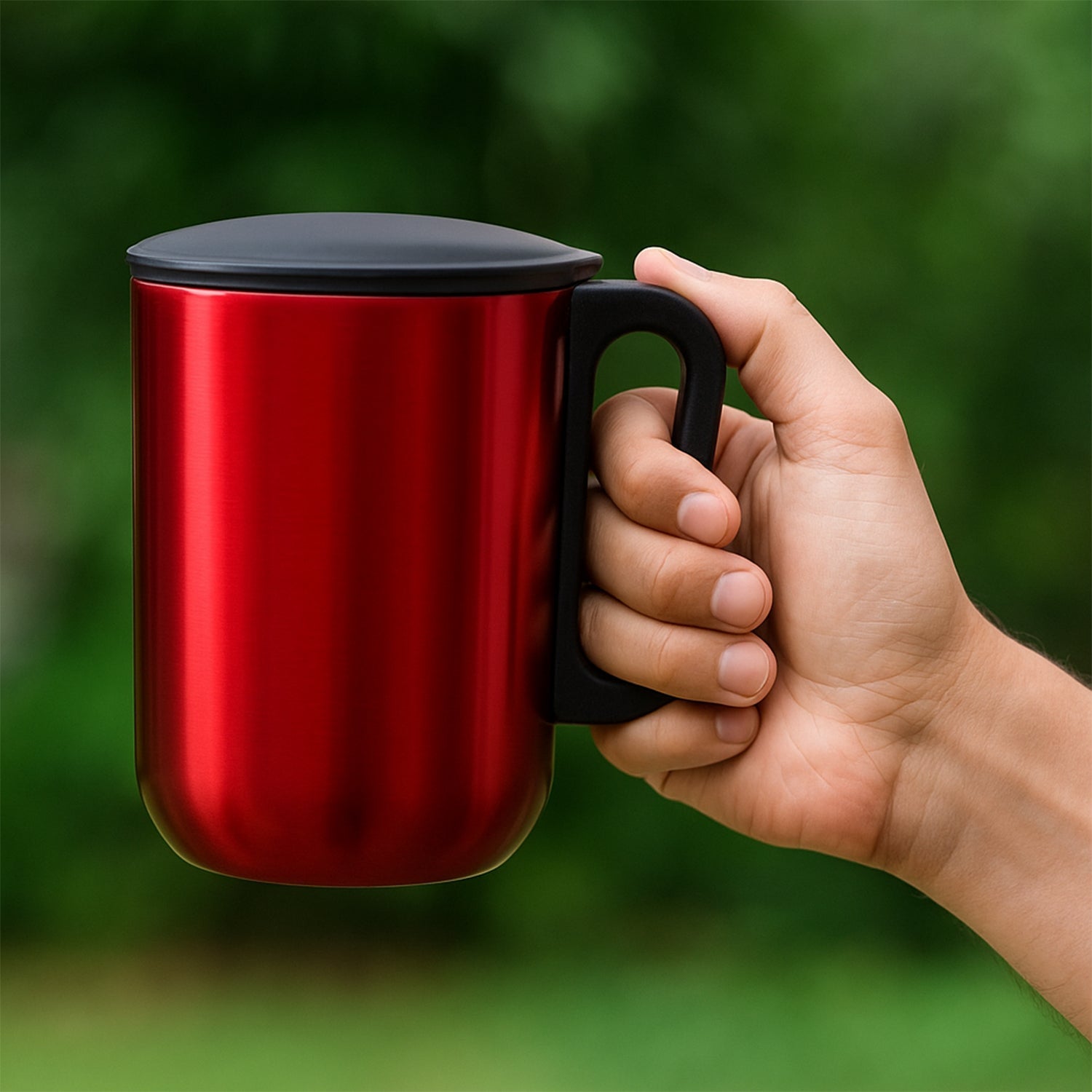 Stainless Steel Metallic Coffee Mug Approx 300ml (1 Pc) Wukusy