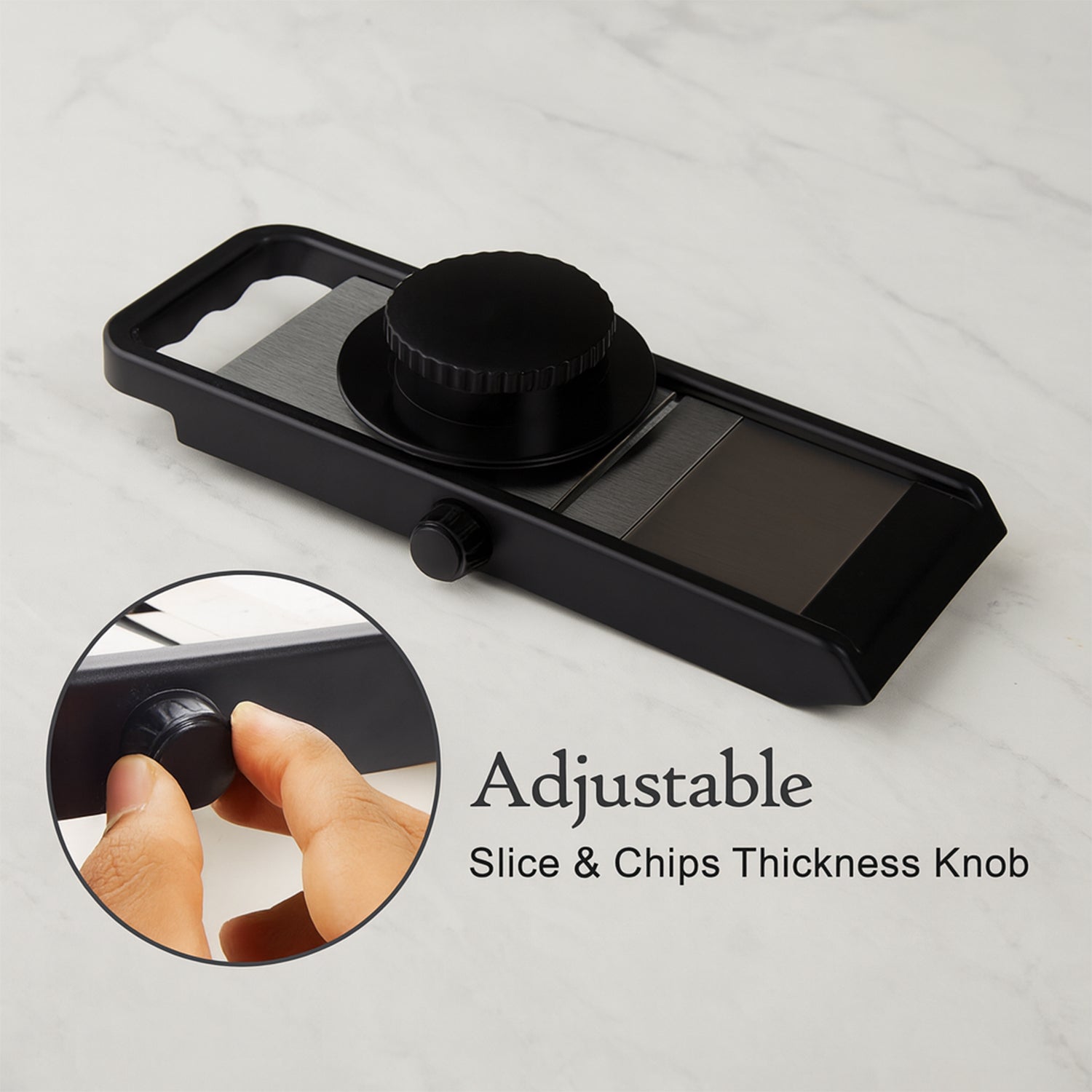 Premium Adjustable Vegetable  Fruit Slicer With Sharp Stainless Steel Blade Wukusy