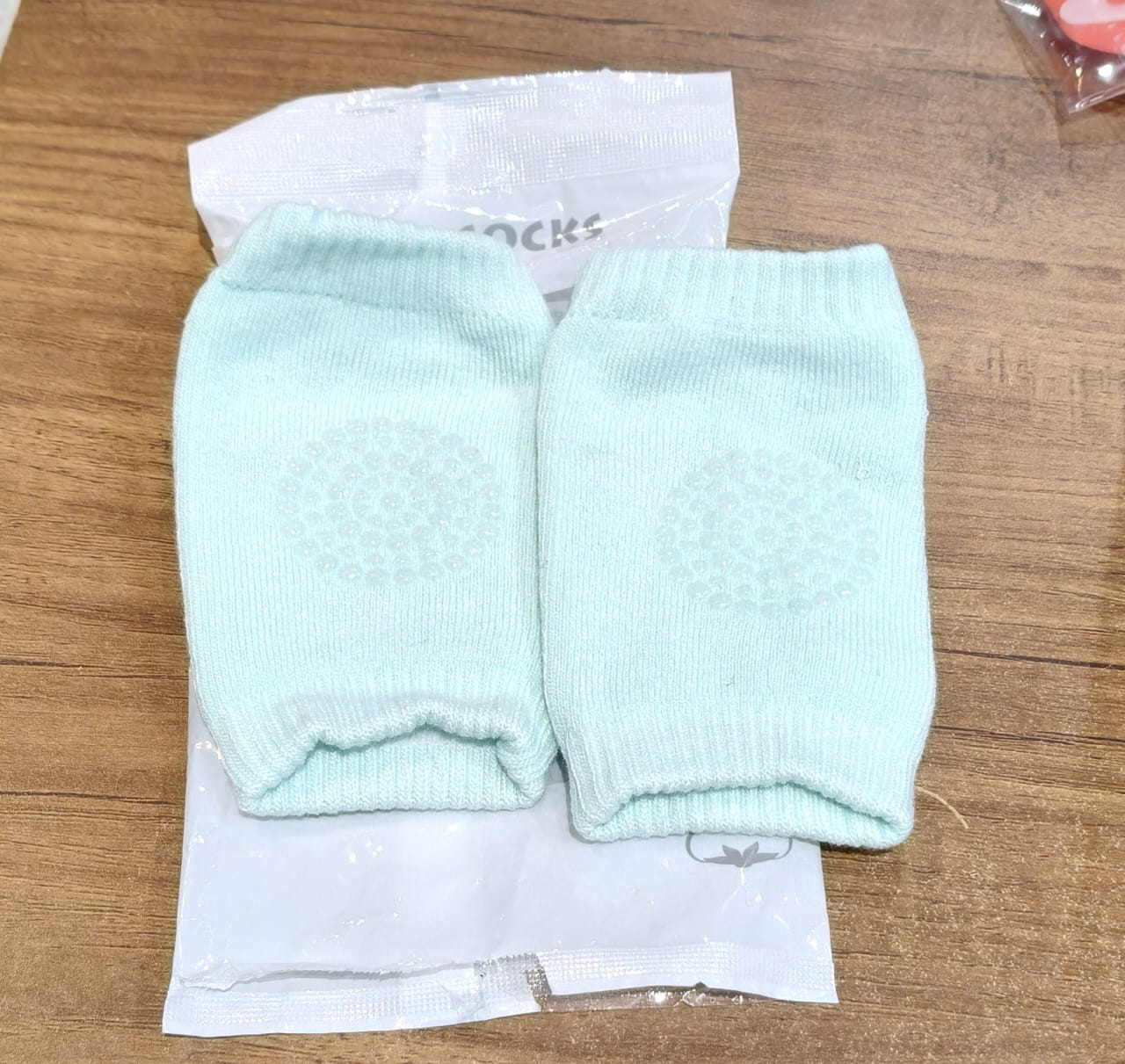 Mint Green Toddler Wool Knit Leg Warmer (Knee Guard) Wukusy