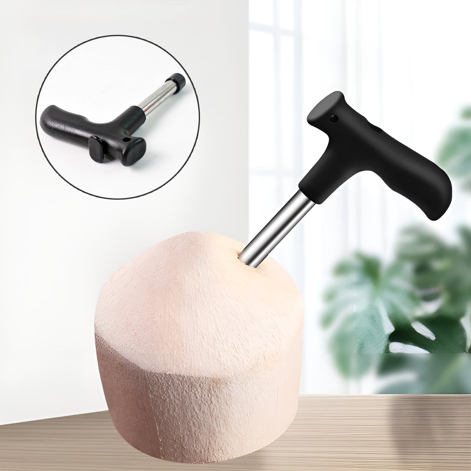 Supermom Coconut Opener Tool With Ergonomic Handle (1 Pc) Wukusy