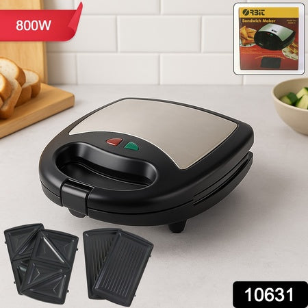 Orbit Sandwich Maker With Interchangeable Plates (800w  1 Pc) Wukusy