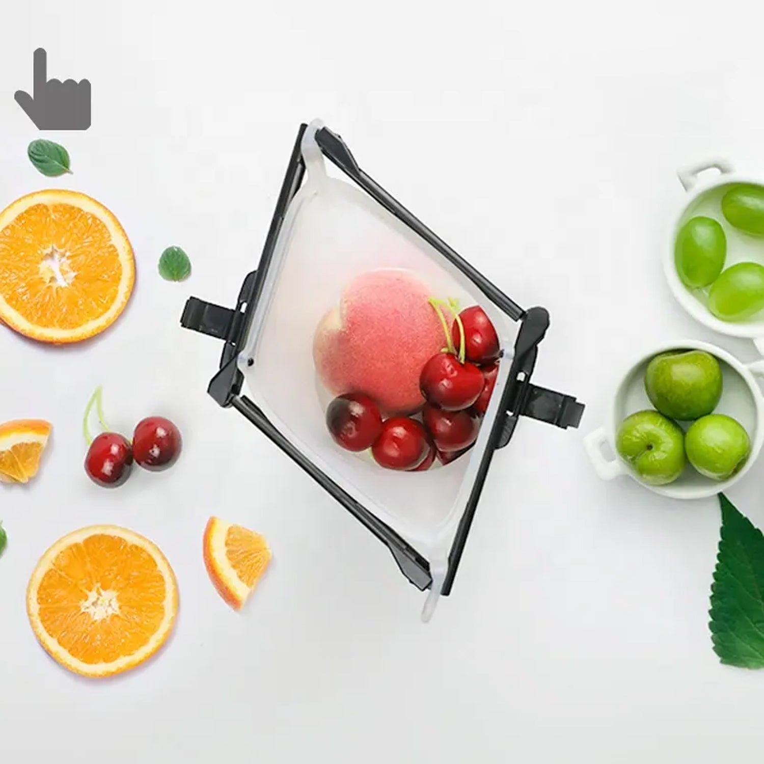 Reusable Silicone Food Storage Bag Set Leakproof Lock Reusable Flat Bottom Freezer Bags Sandwich Bags Silicone Food Grade Kids Snack Bags Bpa Free Microwave Dishwasher Safe (1 Pc) Wukusy