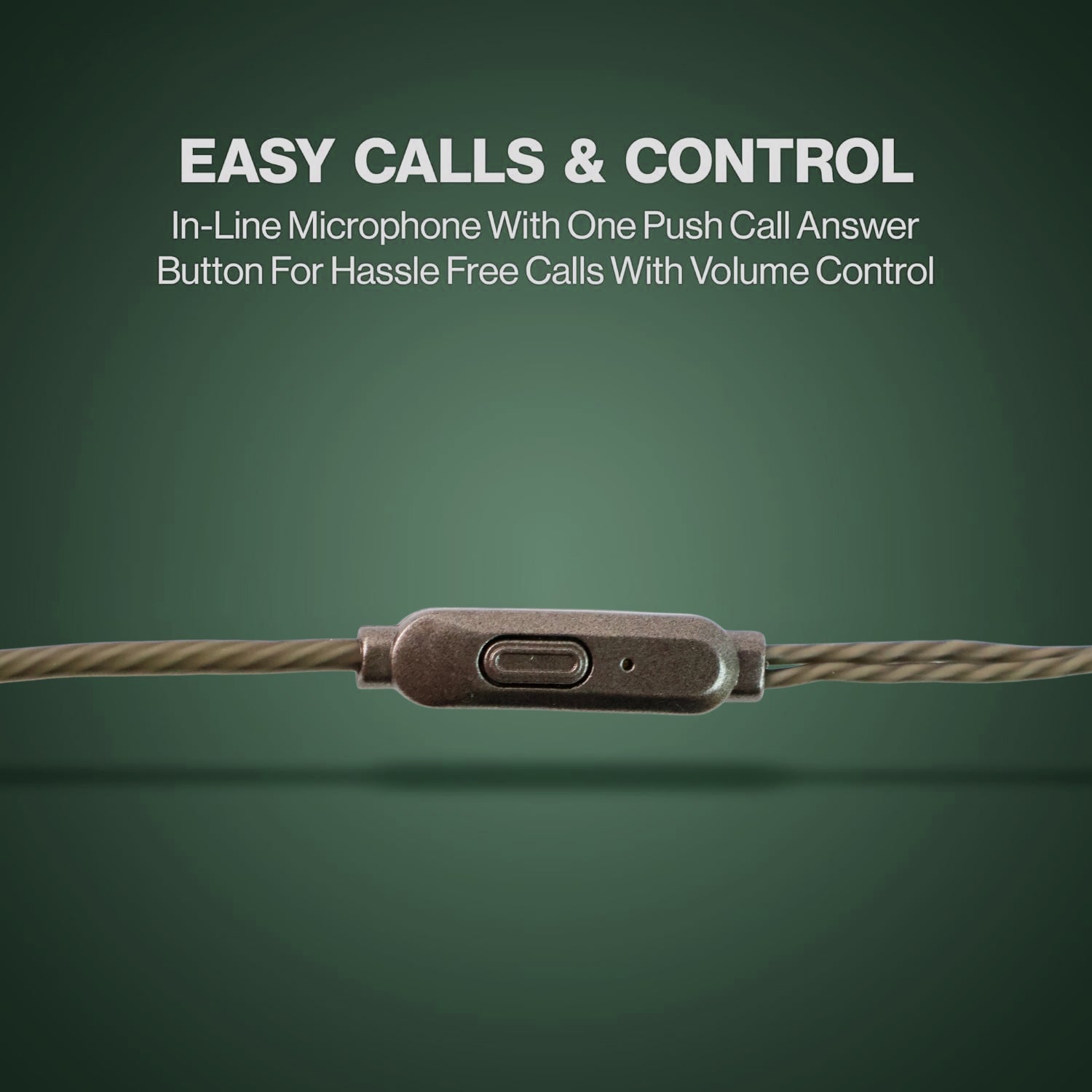 Premium Wired Earphones With Mic - (1 Pc) Wukusy