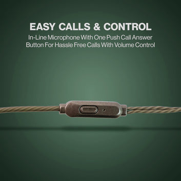 Premium Wired Earphones With Mic - (1 Pc)