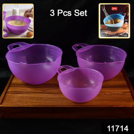 Apex Mix  Measure Prep Bowl Set  3 Pieces Wukusy