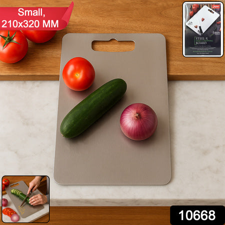 Apex Stainless Steel Multipurpose Small Chopping Cutting Board (210x320mm  1 Pc) Wukusy