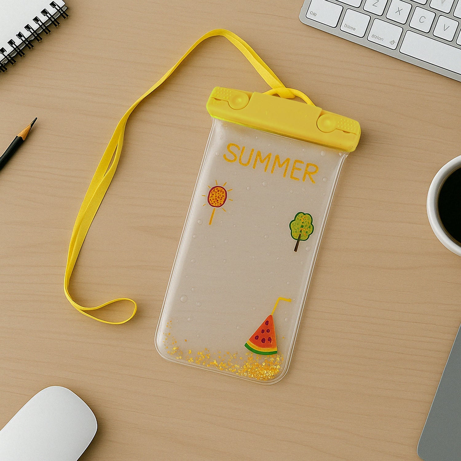 6388a Mix Color Dust Proof Rain Pouch Waterproof Plastic Mobile Cover With Belt Waterproof Phone Pouch Large Phone Waterproof Case Underwater Dry Bag For All Android And Iphone Models Wukusy