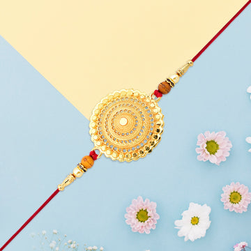 Golden Flower Rakhi Wukusy