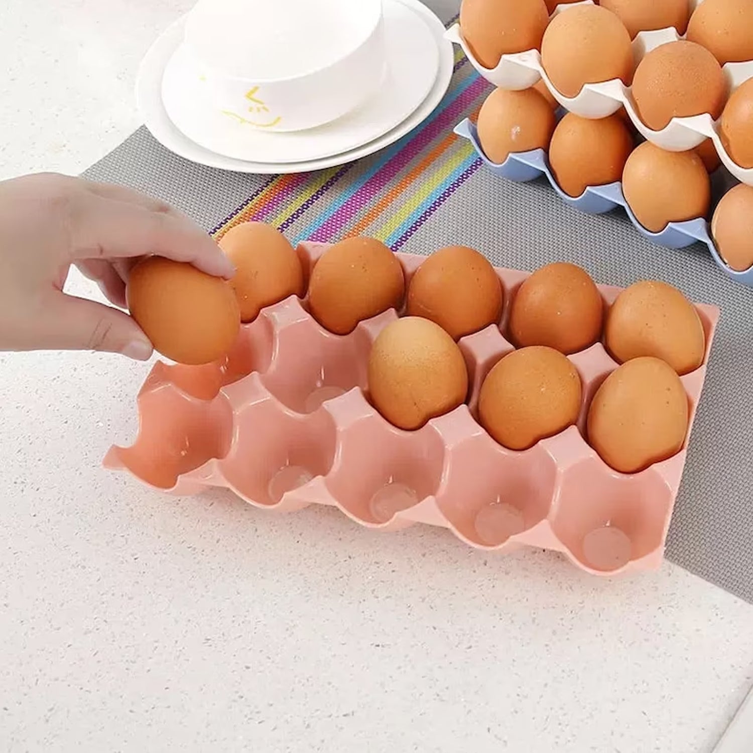2206 Egg Trays For Storage With 15 Eggs Holder Wukusy